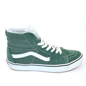 Vans Off The Wall Men's Size 7 Green & White Suede Hi Top Skateboard Sneakers